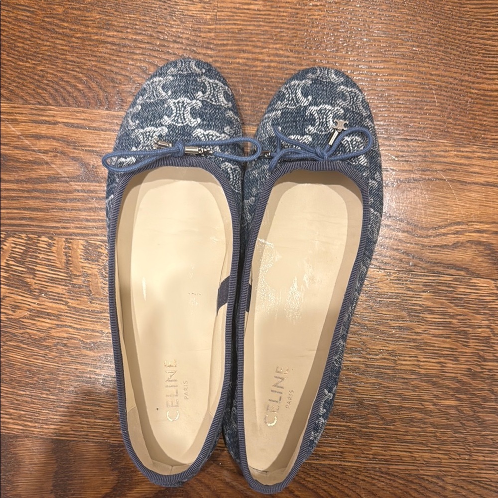 Celine Women's Blue Ballet Flats